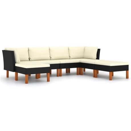 VidaXL Garten-sofa-set poly-rattan  