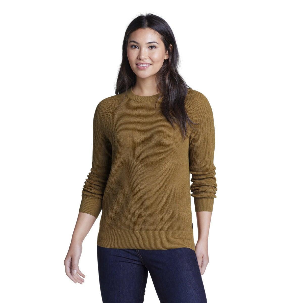 Image of Tellus Pullover Top Rundhalsausschnitt Damen Bronze XXL