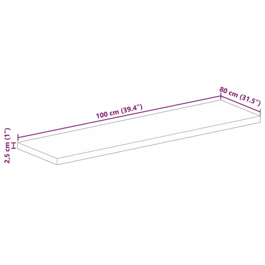 VidaXL Dessus de table bois d'acacia  