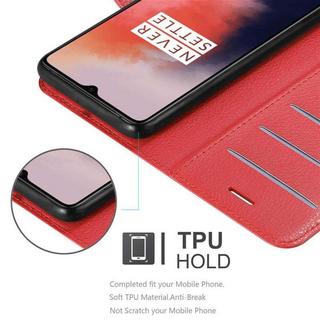 Cadorabo  Housse compatible avec OnePlus 7T - Coque de protection avec fermeture magnétique, fonction de support et compartiment pour carte 