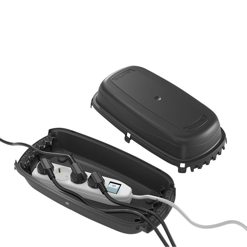 STEFFEN  Kabelbox DLINE 360 x 195 x 115 mm, IP54, Schwarz 