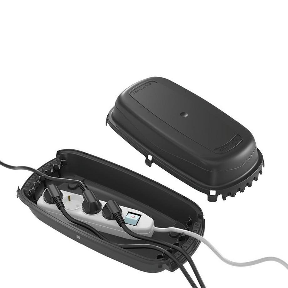 STEFFEN  Kabelbox DLINE 360 x 195 x 115 mm, IP54, Schwarz 