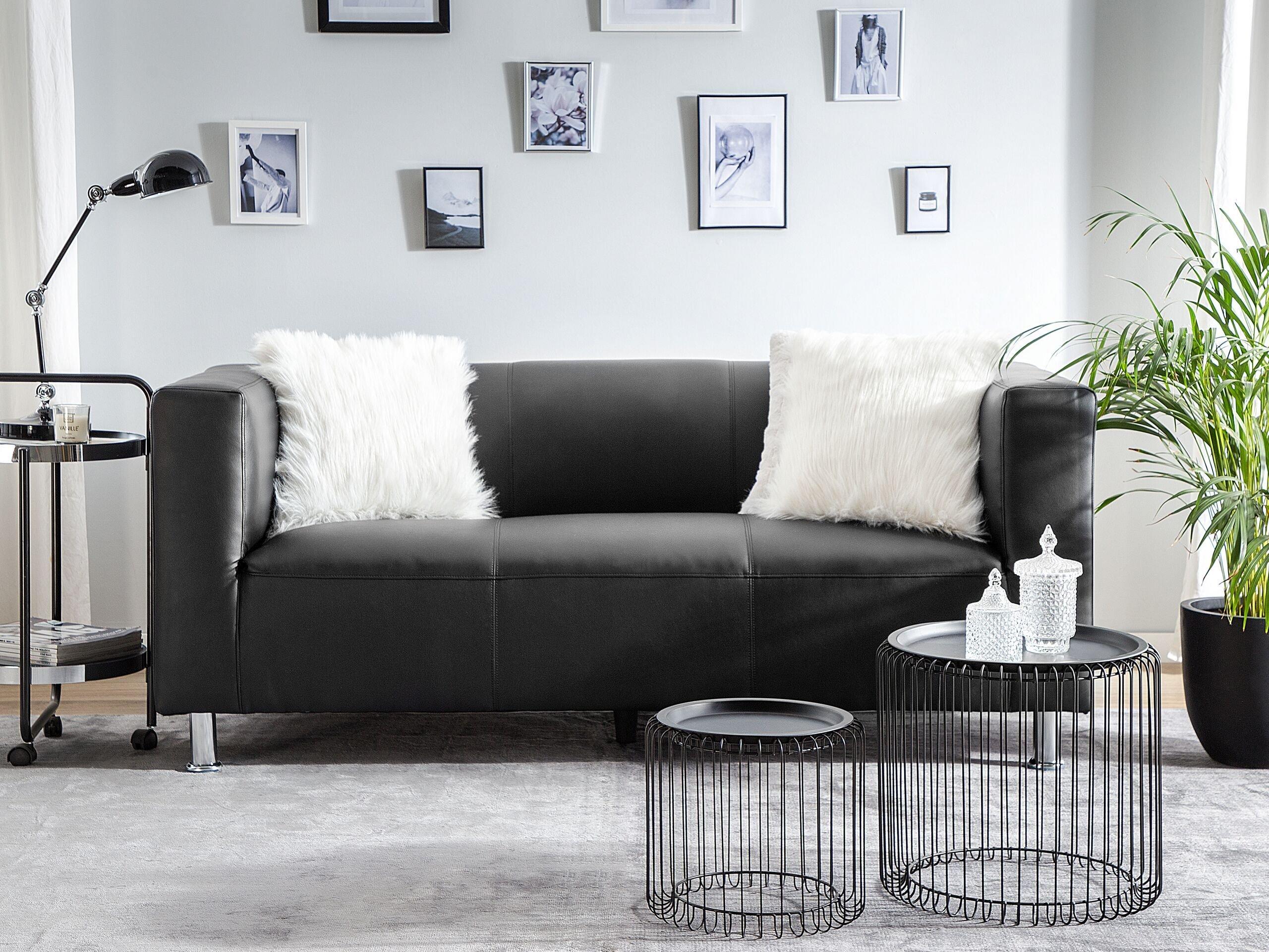 Beliani 3 Sitzer Sofa aus Kunstleder Modern FLORO  