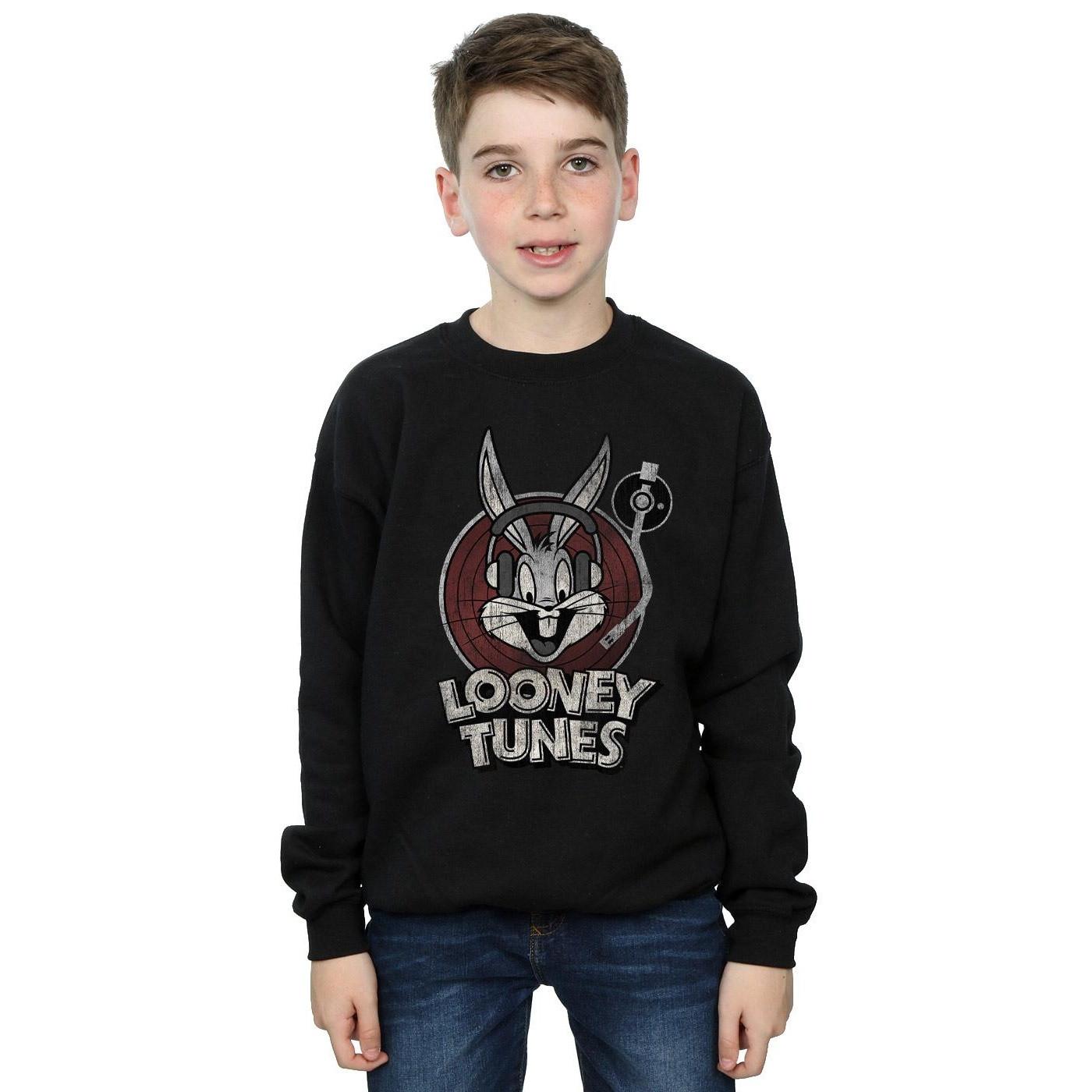 Image of Sweatshirt Logo Unisex Schwarz 140/146