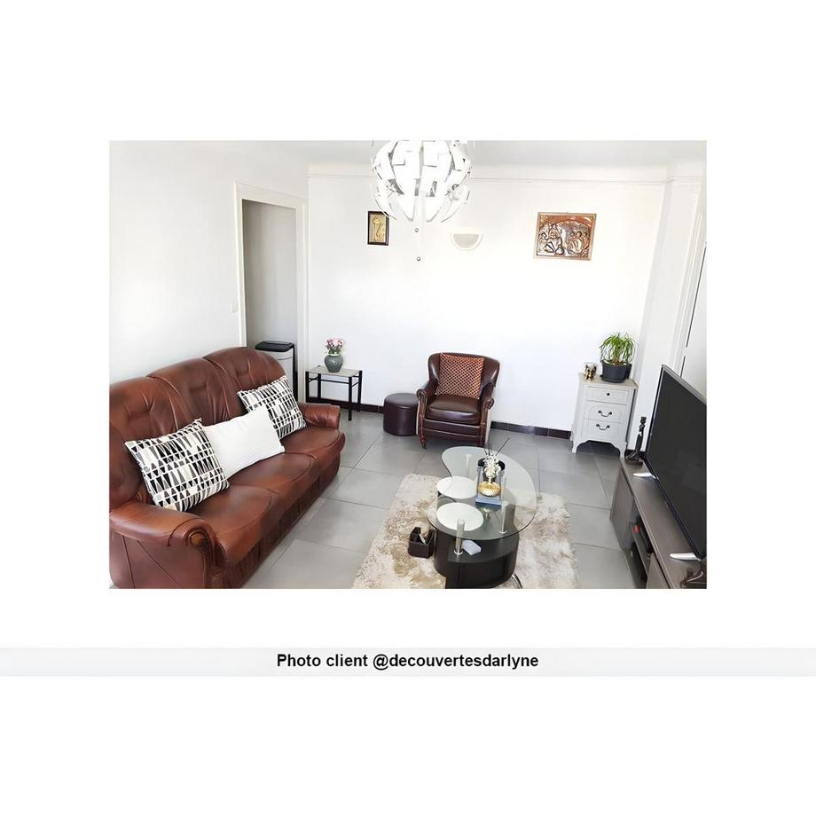 Vente-unique Canapé 3 places 100% cuir de buffle DAPHNE  