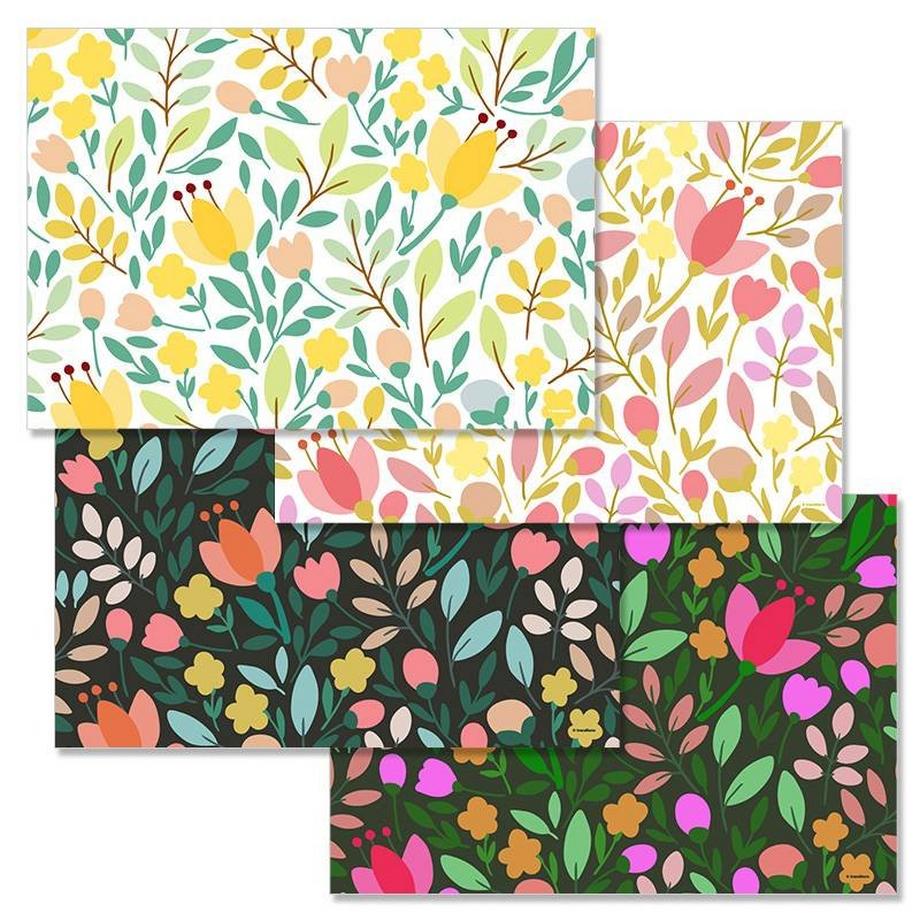 Sets de table en papier SPRING 4 x 12 feuilles