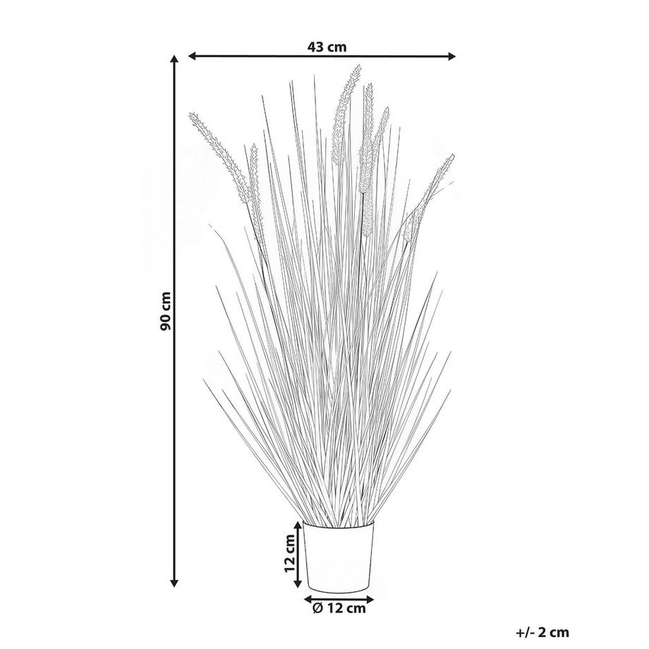 Beliani Plante artificielle en Matière synthétique Boho BRISTLEGRASS  