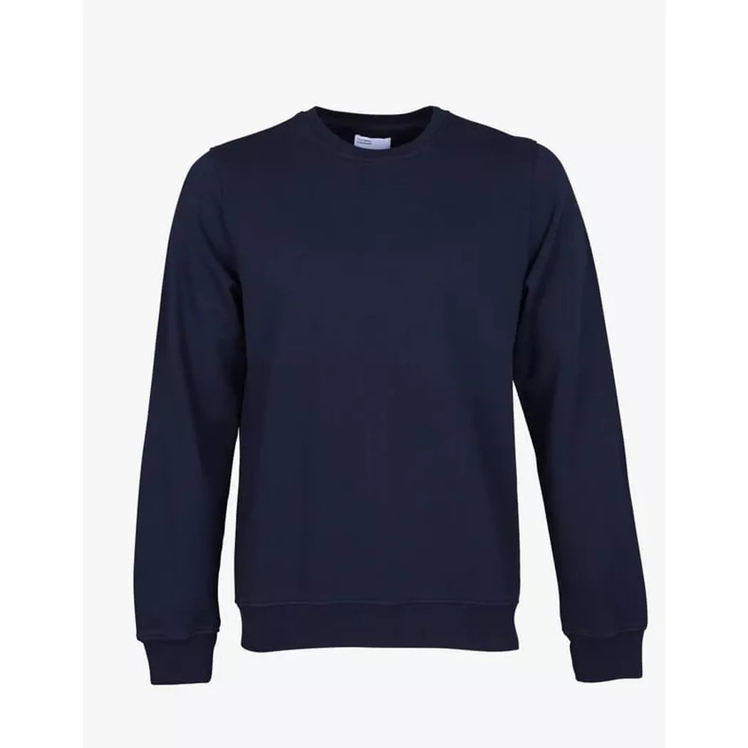 Colourful Standard Men's Long Sleeve Crew Neck Sweatshirt in Navy | Size: XL