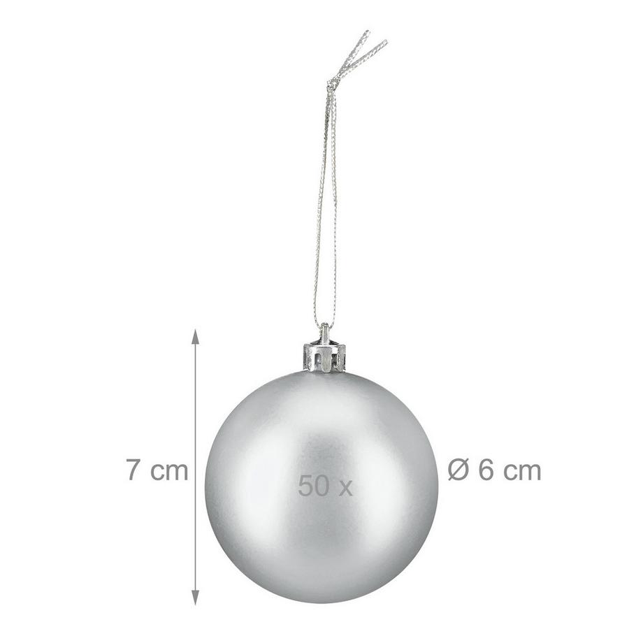 Northix Set di palline per albero di Natale, confezione da 50  