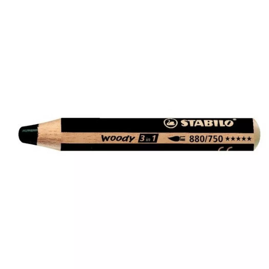STABILO -  Farbstifte Woody 3 in 1 880/750 schwarz
