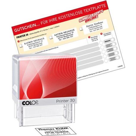 Colop COLOP Mehrtextstempel 30 G7 5 Zeilen 18x47mm  