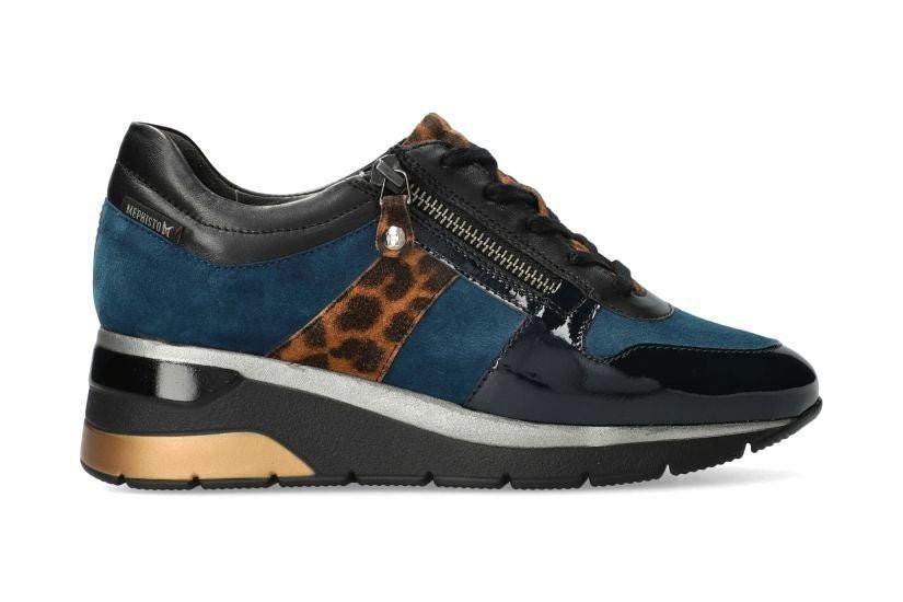 Image of Elisia - Wildleder Sneaker Damen Blau 36