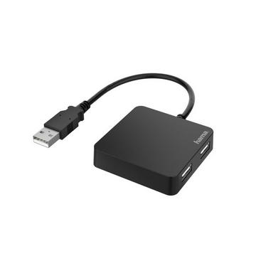 00200121 Schnittstellen-Hub USB 2.0 480 Mbit/s Schwarz