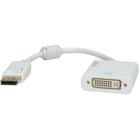 Roline  ROLINE 12.03.3136 Videokabel-Adapter 0,15 m DisplayPort DVI-D Weiß 