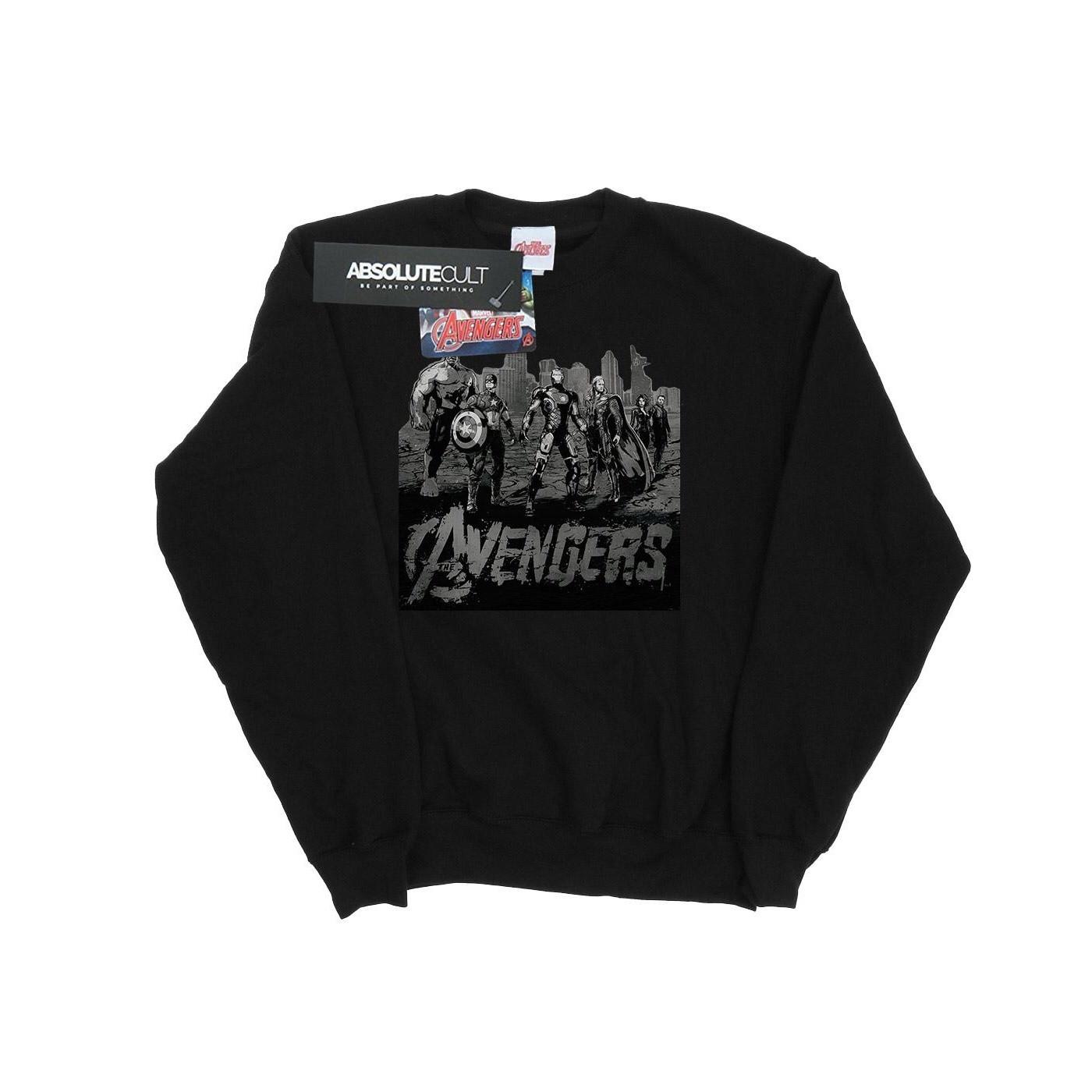 Image of Avengers Mono Team Art Sweatshirt Damen Schwarz L