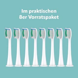 Ora-Care  Ersatzbürsten Standard kompatibel mit Philips (8er Pack) Weiss 