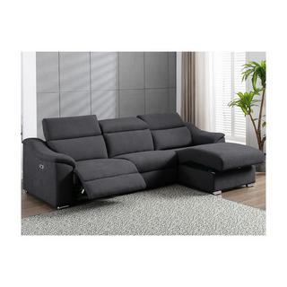 Vente-unique Ecksofa mit elektrischer Relaxfunktion PEDRERA Stoff Ecke rechts  