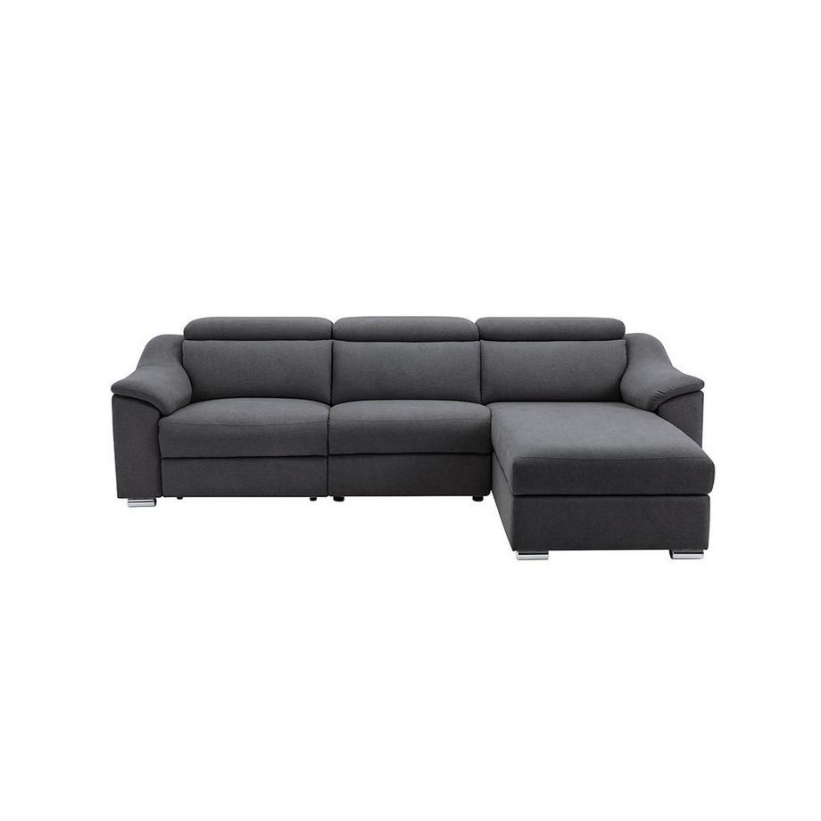 Vente-unique Canapé d'angle relax électrique en tissu PEDRERA Angle droit  