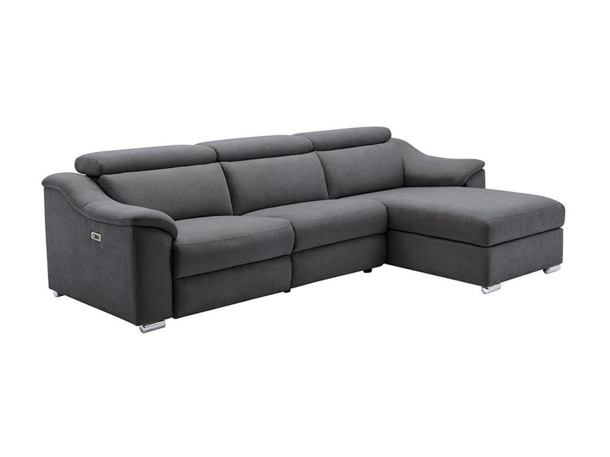 Vente-unique Ecksofa mit elektrischer Relaxfunktion PEDRERA Stoff Ecke rechts  