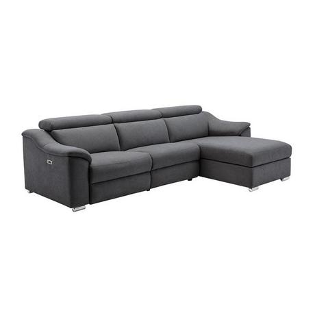 Vente-unique Ecksofa mit elektrischer Relaxfunktion PEDRERA Stoff Ecke rechts  