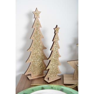 Aulica SAPIN DE NOËL DECORATION EN BOIS 14X4X35.5 CM  