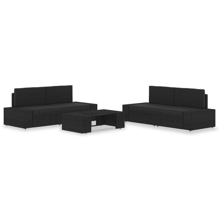 set divani da giardino Polirattan