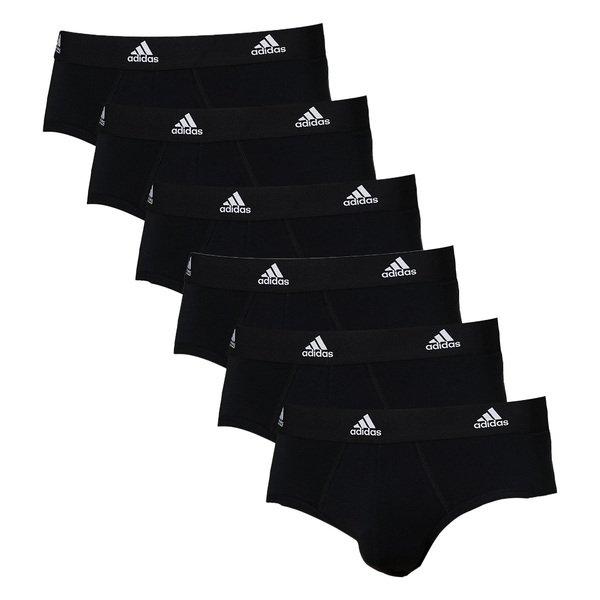 Image of adidas 6er Pack Active Flex Cotton - Slip Unterhose Herren Schwarz S