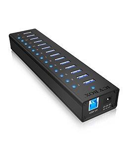 ICY Box  ICY BOX IB-AC6113 USB 3.2 Gen 1 (3.1 Gen 1) Type-B 5000 Mbit/s Schwarz 