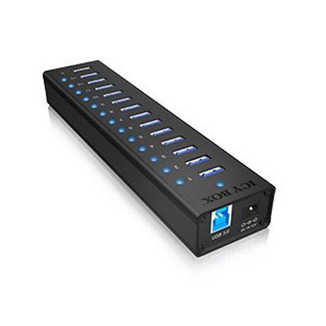 ICY Box  ICY BOX IB-AC6113 USB 3.2 Gen 1 (3.1 Gen 1) Type-B 5000 Mbit/s Schwarz 