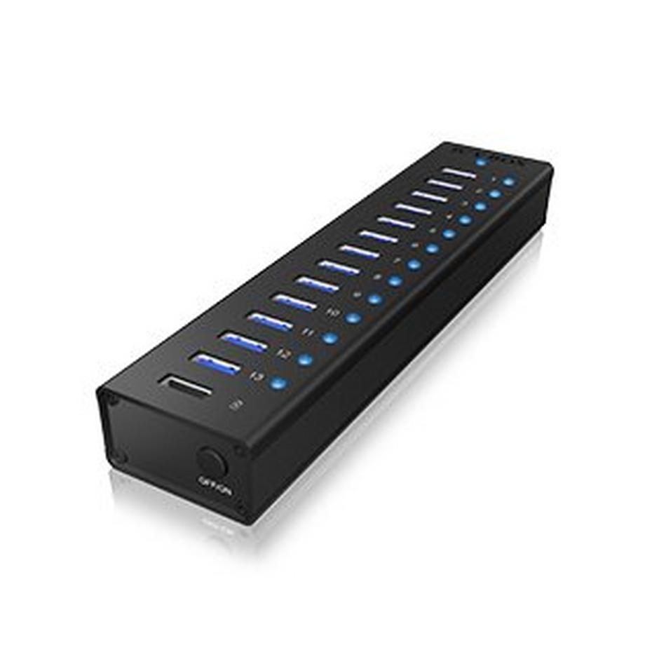 ICY Box  IB-AC6113 USB 3.2 Gen 1 (3.1 Gen 1) Type-B 5000 Mbit/s Nero 