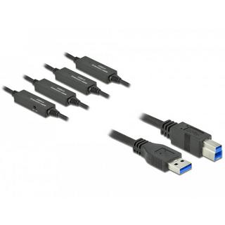 DeLock  85382 câble USB 20 m USB 3.2 Gen 1 (3.1 Gen 1) USB A USB B Noir 