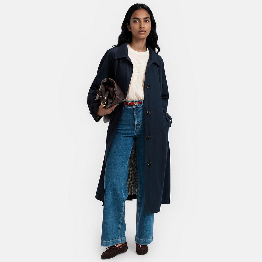 Trench oversize boutonné