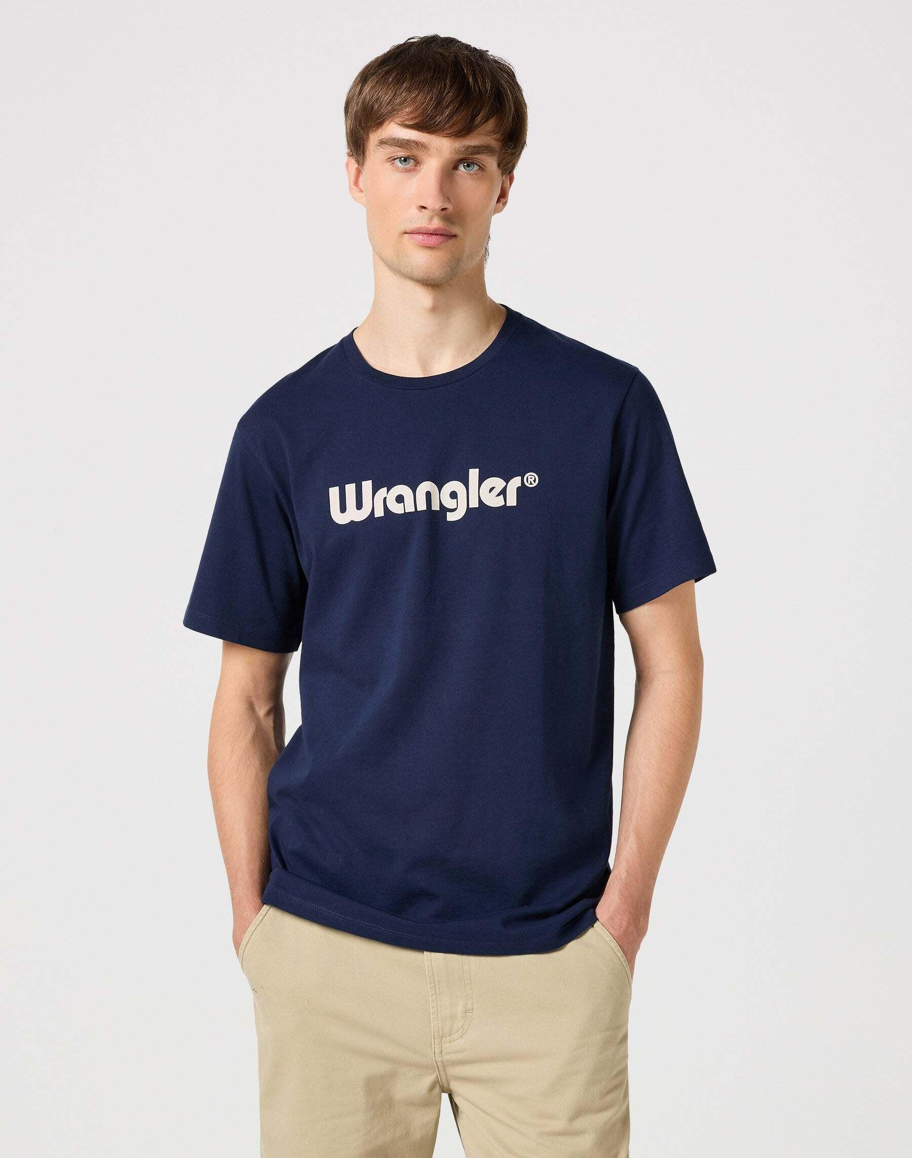 Image of T-shirts Logo Tee Herren Blau S