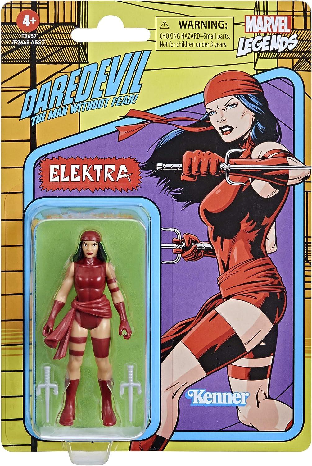 Hasbro  Marvel Legends Retro  Collection Elektra Actionfigur 