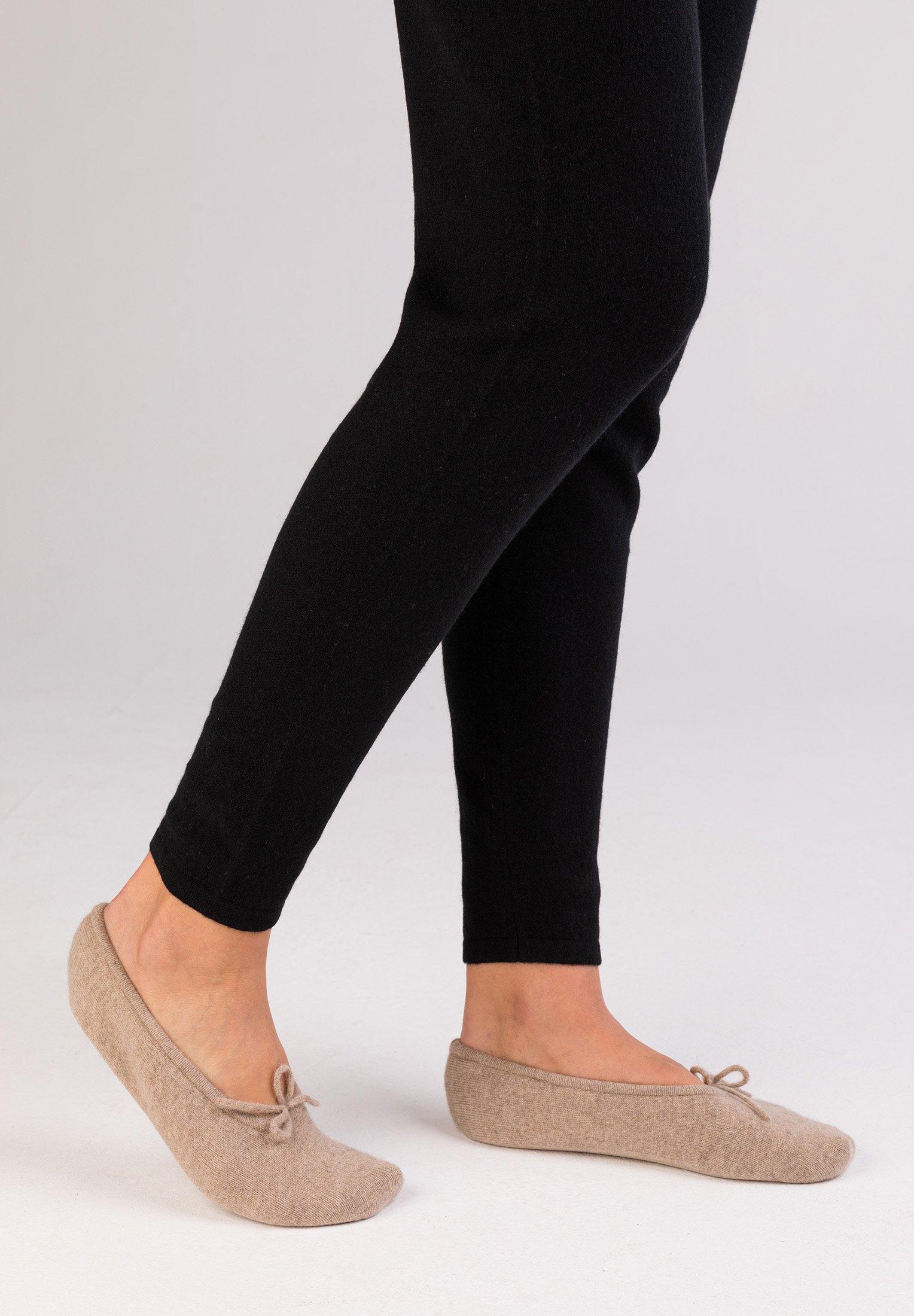 Image of Kaschmir Hausschuhe Damen Braun 40.5-42