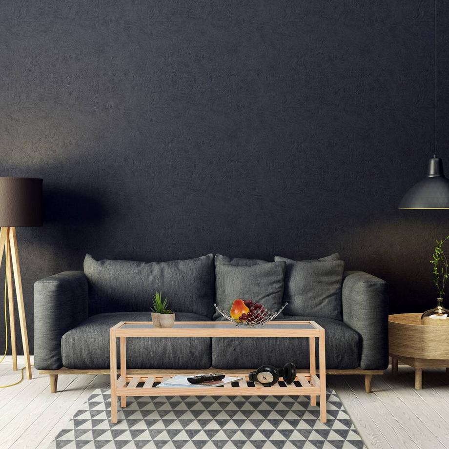 Northix Couchtisch mit Glasplatte  