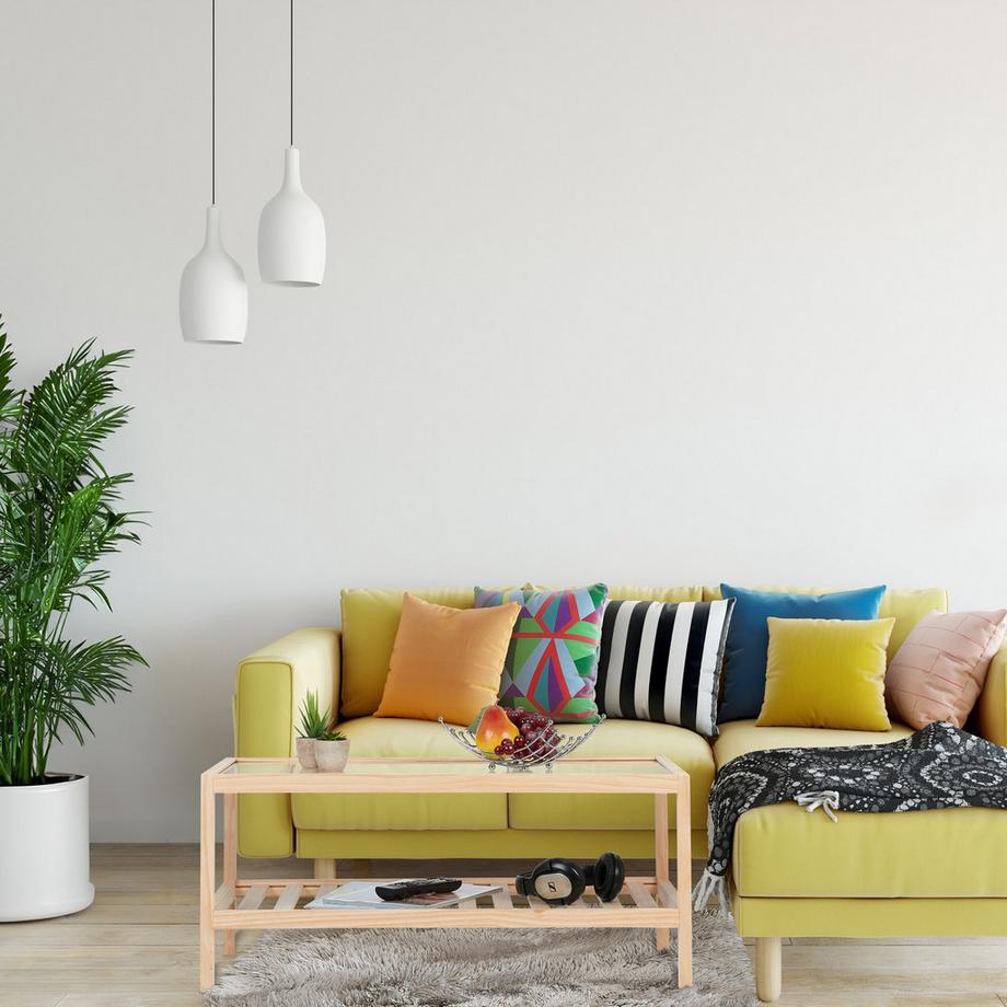 Northix Couchtisch mit Glasplatte  