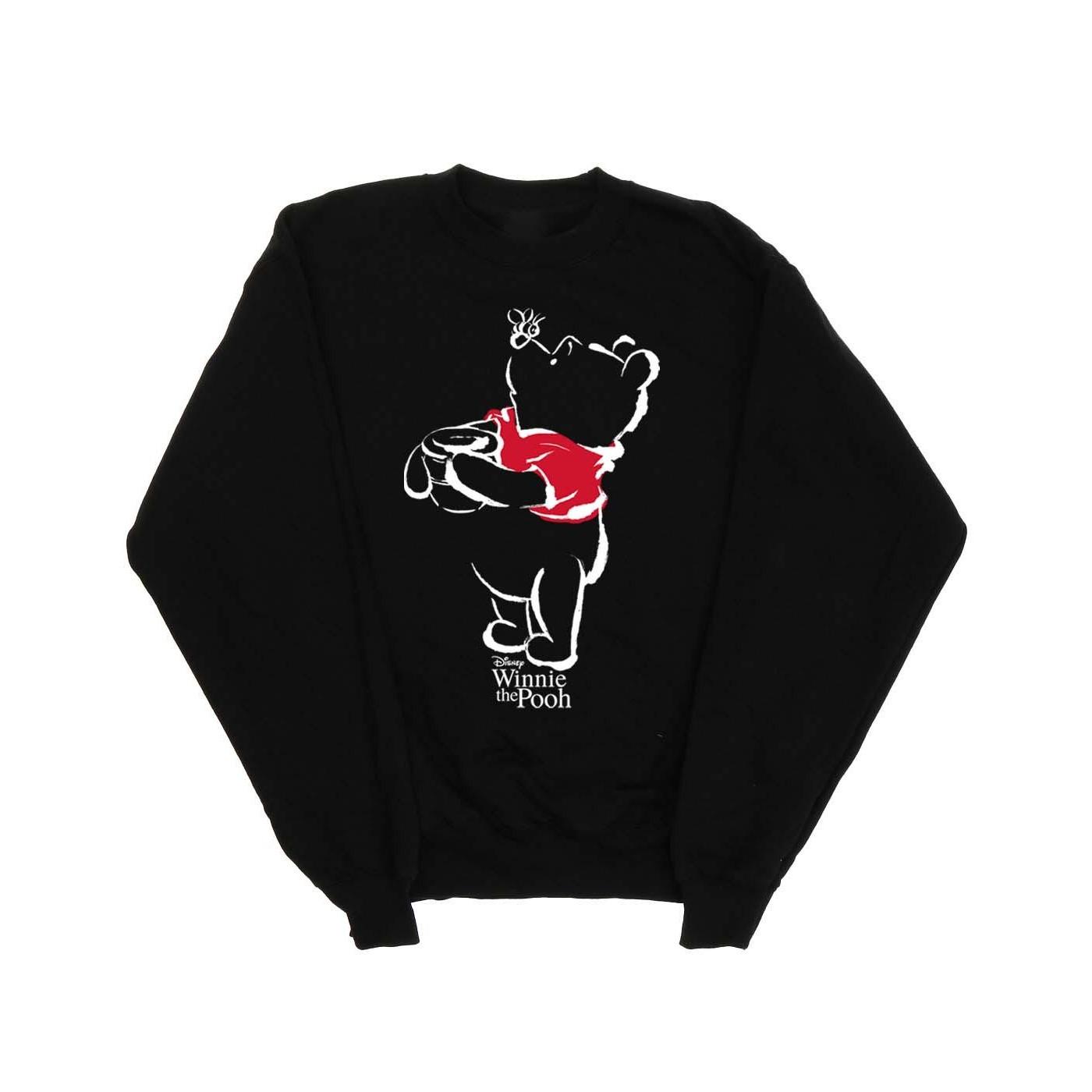 Image of Winnie The Pooh Drawing Sweatshirt Damen Schwarz S