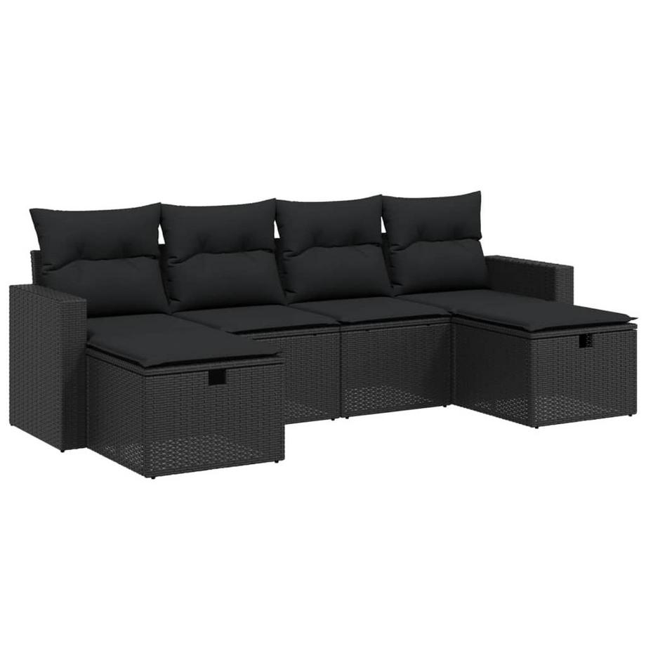 set divano da giardino Polirattan
