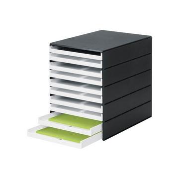 STYRO Schubladenbox PRO schwarz 14-800292 10 Fächer