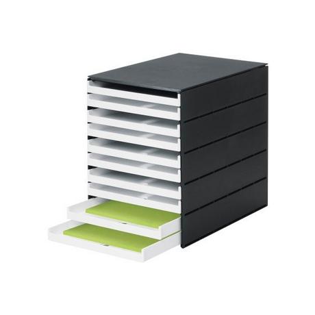 Styro STYRO Schubladenbox PRO schwarz 14-800292 10 Fächer  