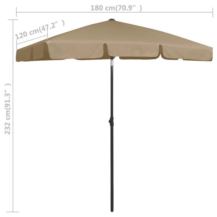 VidaXL Parasol de plage  
