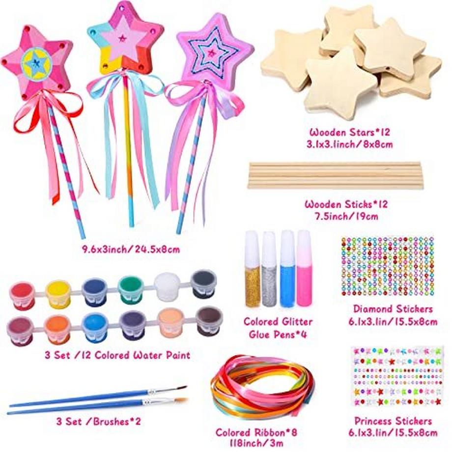 Activity-board  Pieces Princess Wand Craft Prinzessin Zubehör 