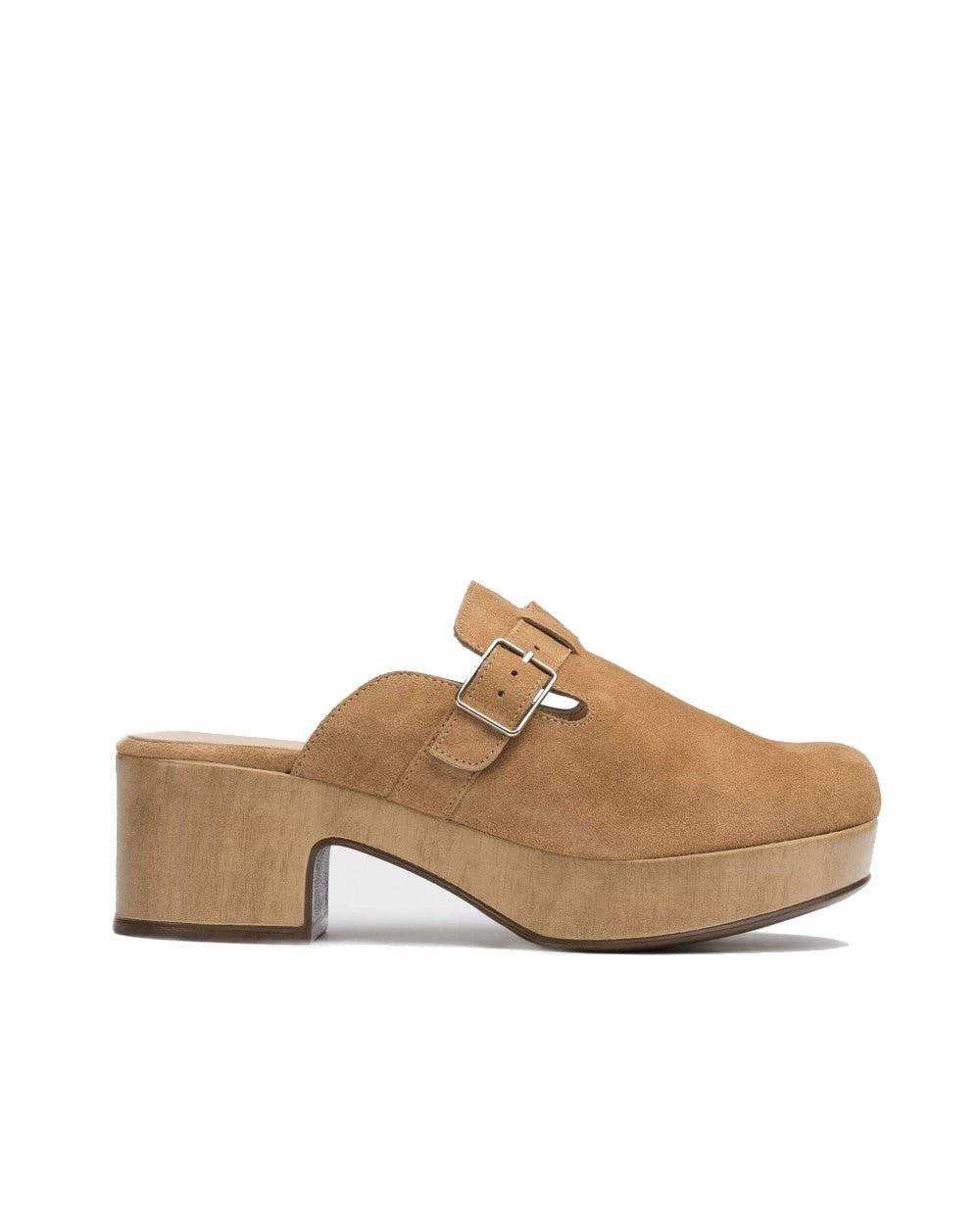 Image of Mara - Wildleder Slipper Damen Braun 36