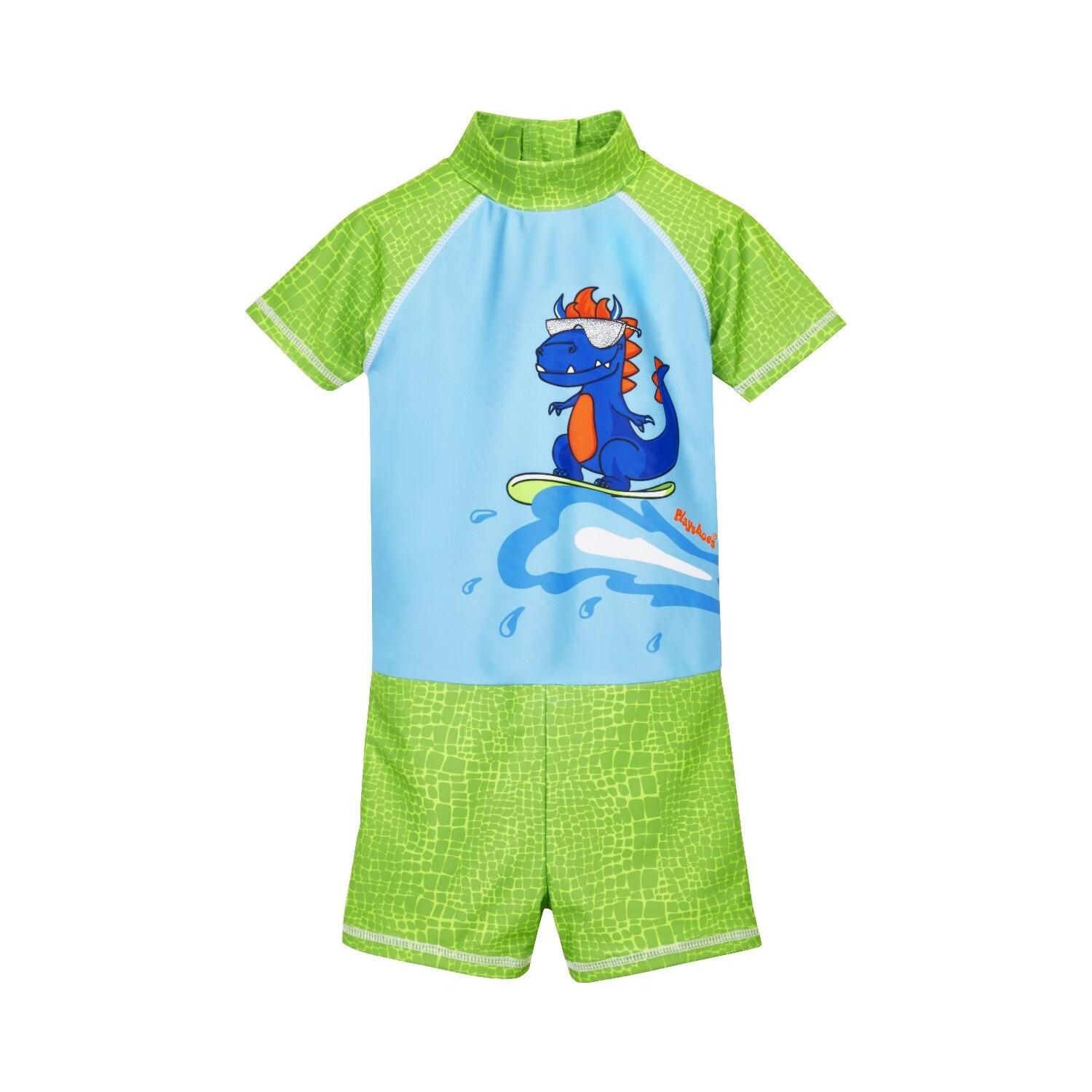 Playshoes  Einteiliger Badeanzug mit UV-Schutz, Baby  Dino 