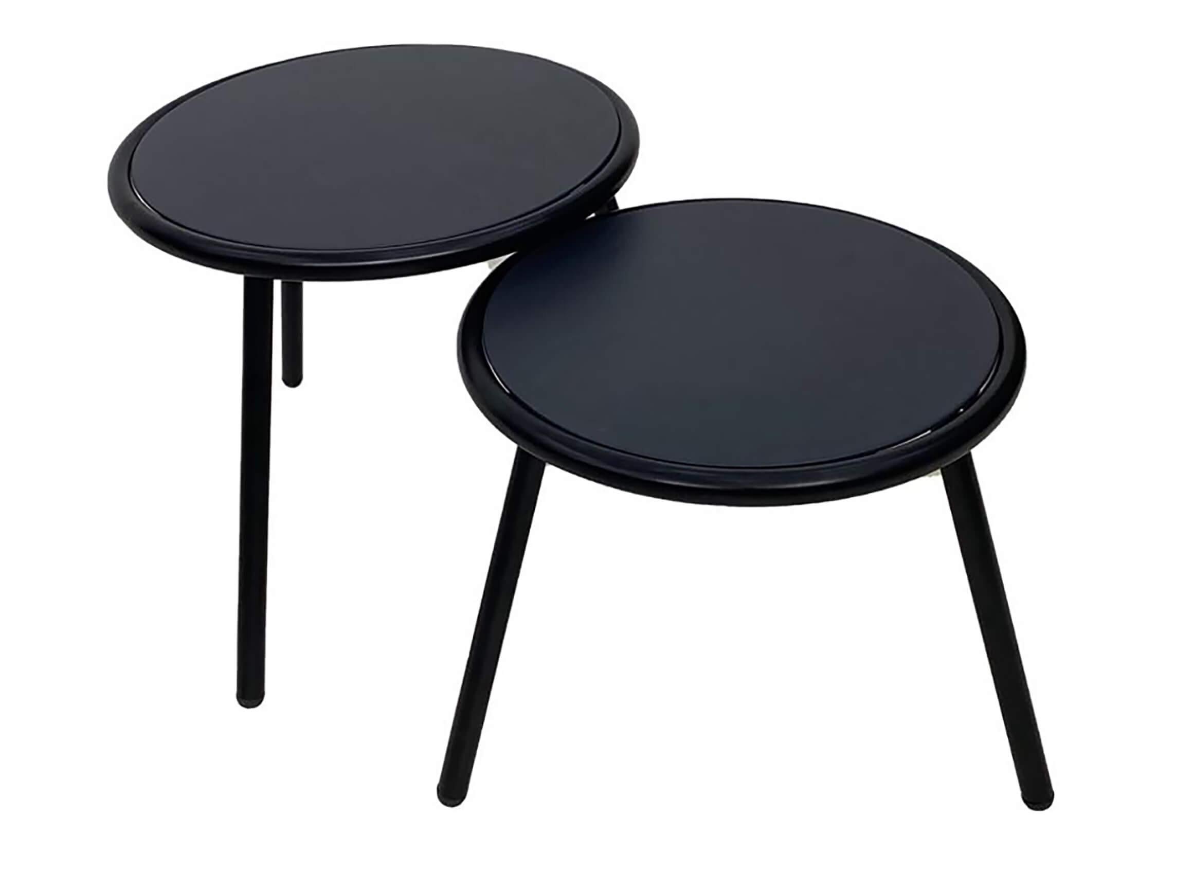 mutoni Table basse de jardin Marisa verre rond 45  