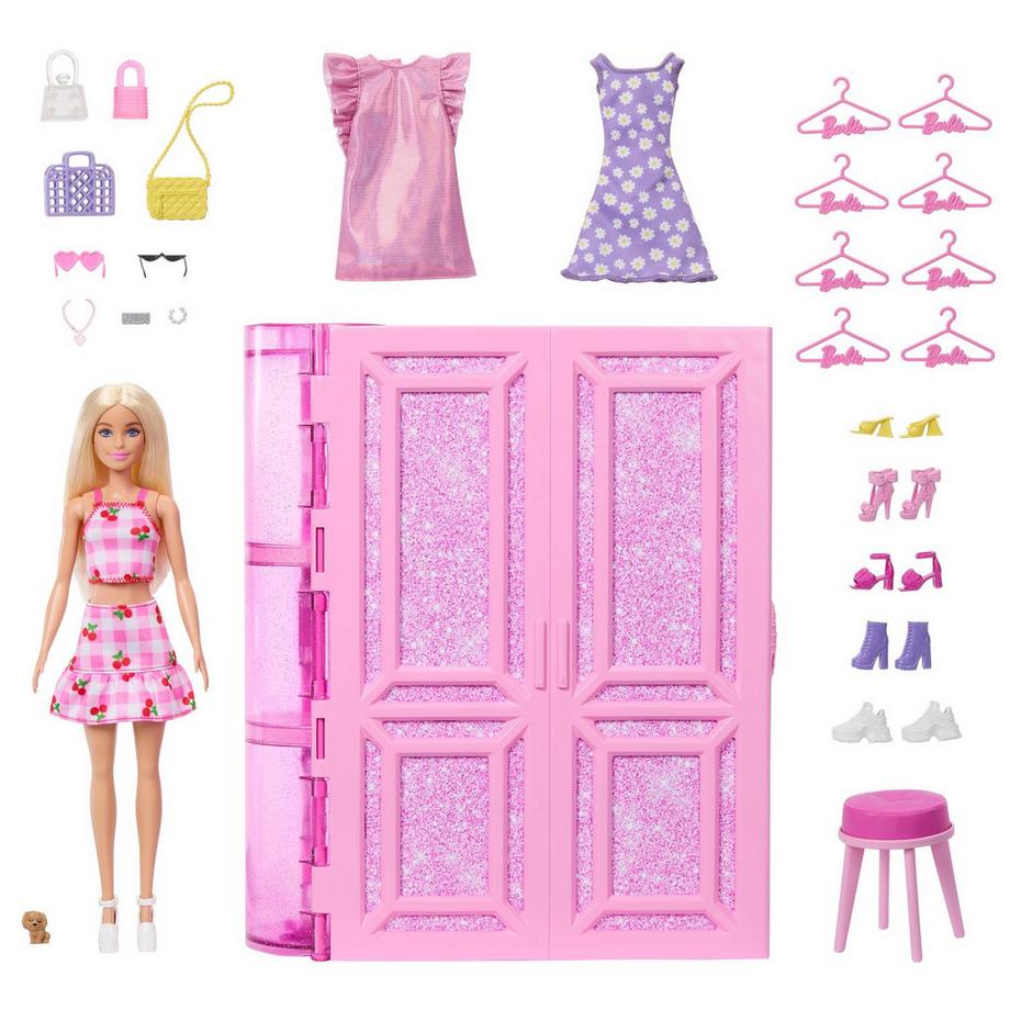 Barbie  Fashion & Friends Traumkleiderschrank mit Puppe 