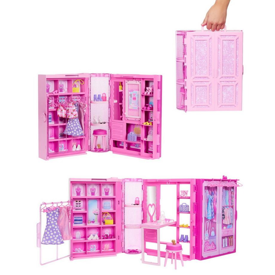 Barbie  Fashion & Friends Traumkleiderschrank mit Puppe 