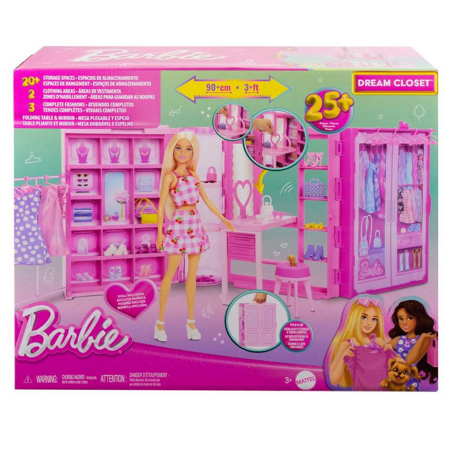 Barbie  Fashion & Friends Traumkleiderschrank mit Puppe 