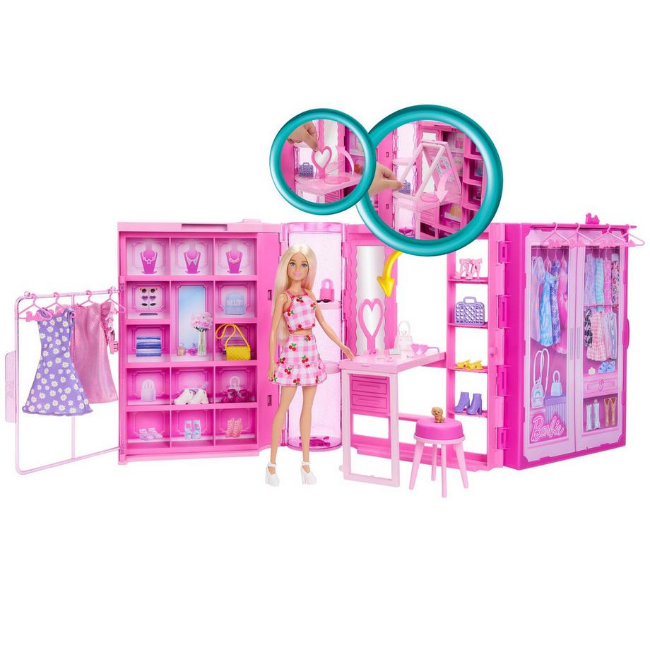 Barbie  Fashion & Friends Traumkleiderschrank mit Puppe 